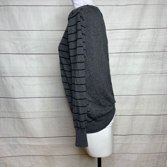 Pixley for Stirch Fix grey striped open back top size small - Picture 3 of 9